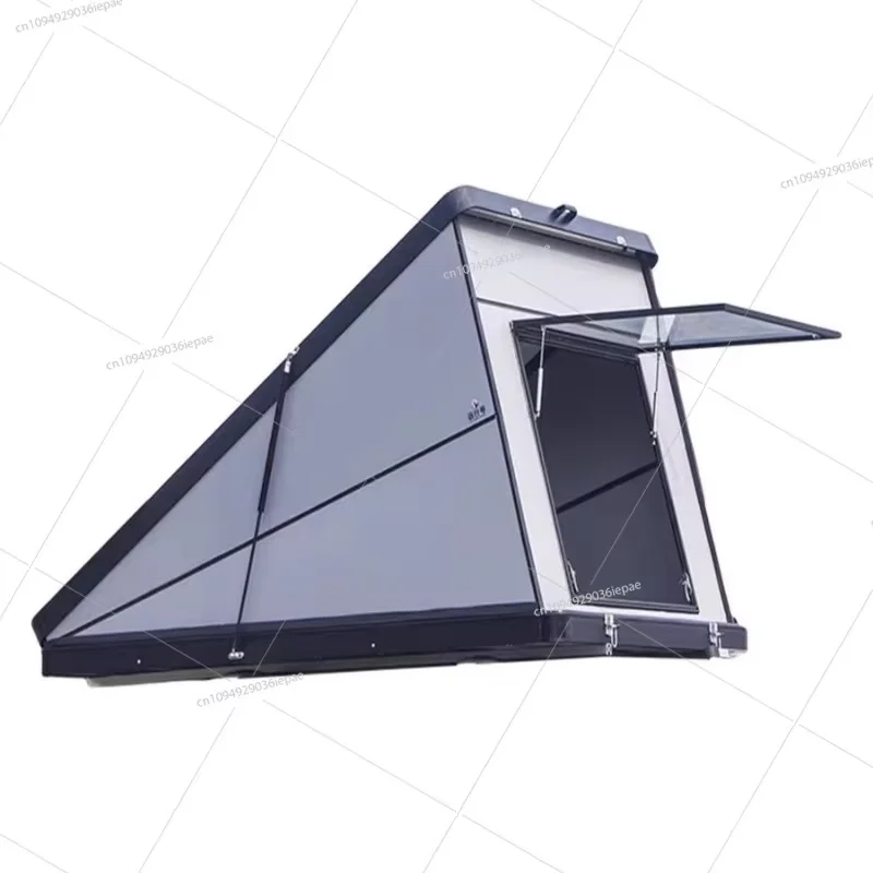 Full hard shell roof tent triangular hard board travel cabin waterproof insulation sound insulation hard ceiling sunroof entry