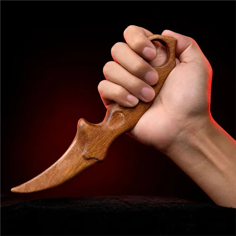Best-Claw Knife Golden Sandalwood 2Pcs Ornament, Wooden Carving Practice Tool For Performance Training& Home Decor