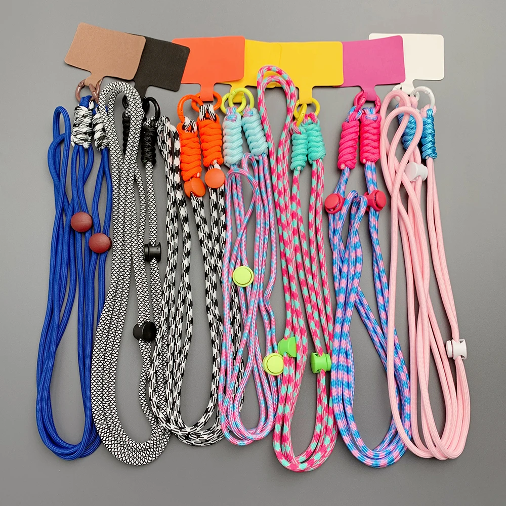 Cute Phone Lanyard Adjustable Outdoor Universal Case Crossbody Shoulder Card Neck Cord Clip Hang Anti-lost Wrist Strap