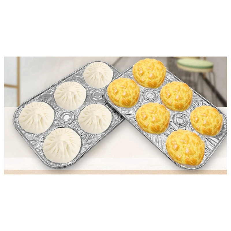 20 Pack 6-Cup Aluminum Muffin Pans Accessory Parts Favorite Muffin Size For Baking Cupcakes