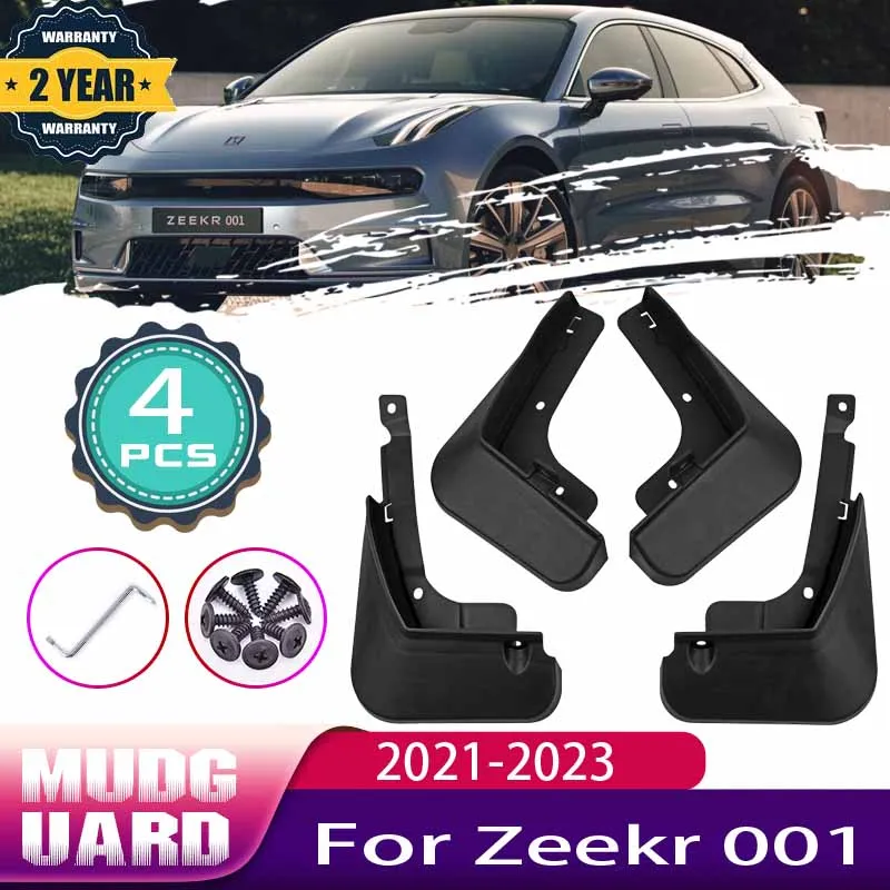 4pcs Car Mudguards For Zeekr 001 2023 Accessories 2021 2022 Mud Flaps Front Rear Mud Splash Guard Protect Fender Car Accessories