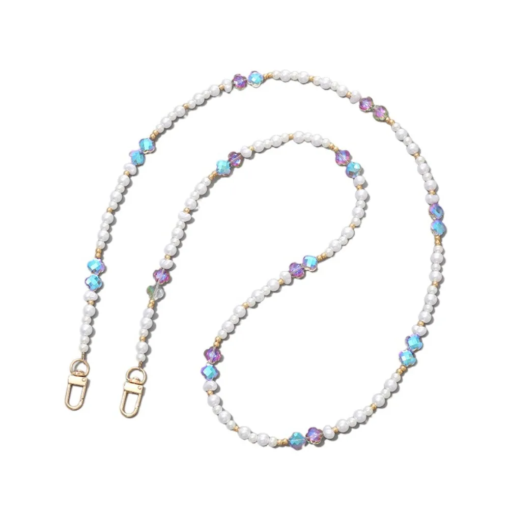 

Flower Beads Crossbody Phone Strap Bag Chain Hanging Rope Mobile Phone Lanyard Long Rabbit Phone Neck Straps Hanging Ornaments