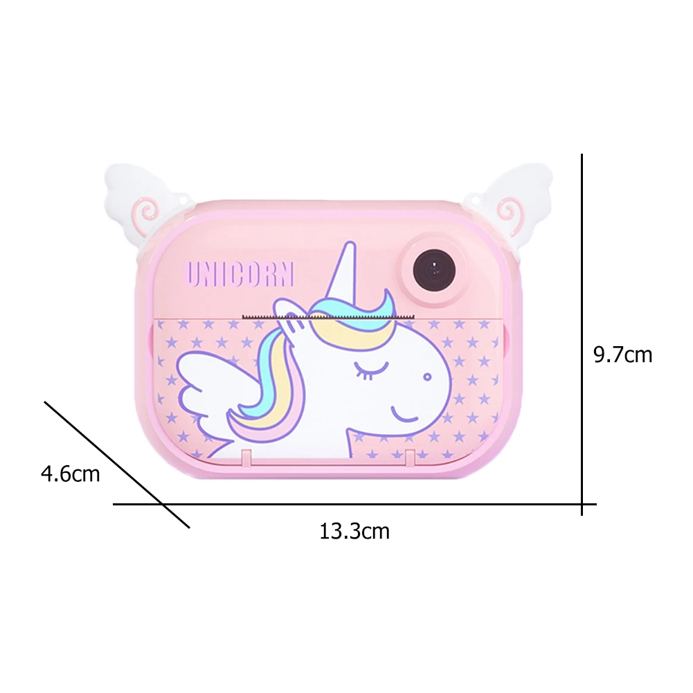 Instant Camera for Kids Digital Camera Toys Black & White Thermal Photo Printer Video Recorder Thermal Printer Toy Children Gift