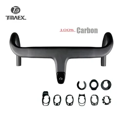 New typ  Integrated Handlebar T800 Integrated Carbon Handlebar Road 28.6mm UD Road  Carbon  bicycle Handlebar With Spacer