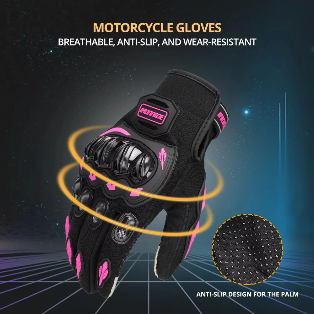 

Motorcycle Gloves Anti Fall Wear-resistant Touch Screen Full Finger Gloves Men's And Women's Outdoor Motorcycle Riding Gloves*