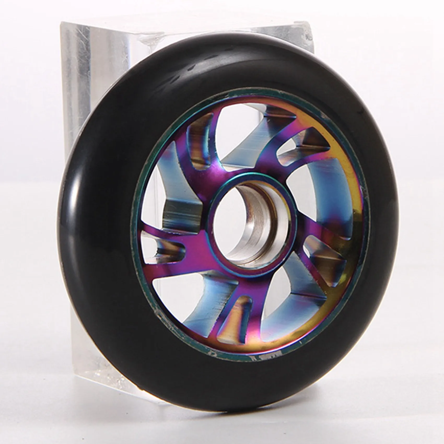 

ABLB-4 Pcs 100Mm Scooter Replacement Wheels With Bearing Stunt Scooter Pu Wheels For Rocking Cars, Extreme Cars, Scooters