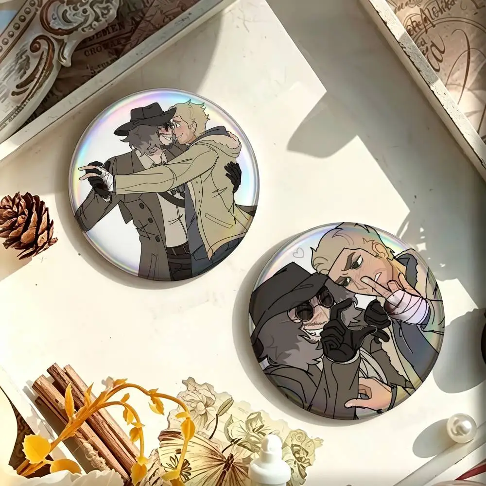 Karl Heisenberg Ethan Winters Wintersberg Laser  Custom Enamel Pin Badges 25mm 32mm 44mm 58mm Backpack Hat Decor Toys Gifts