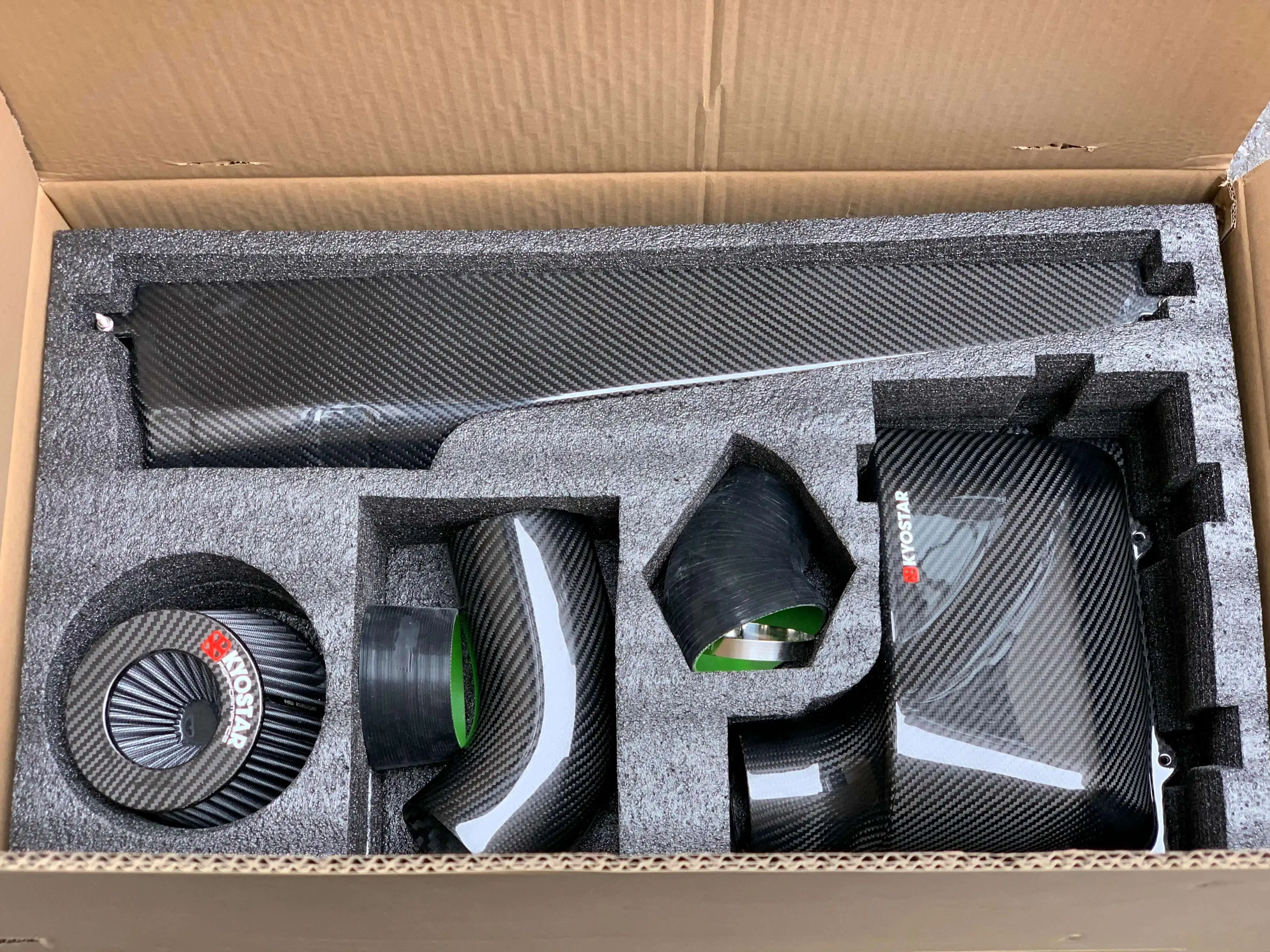 New Carbon Fiber Cold Air Intake System with Cone Filter Designed Specifically for VW Golf MK7 R GTI and   S3 8V