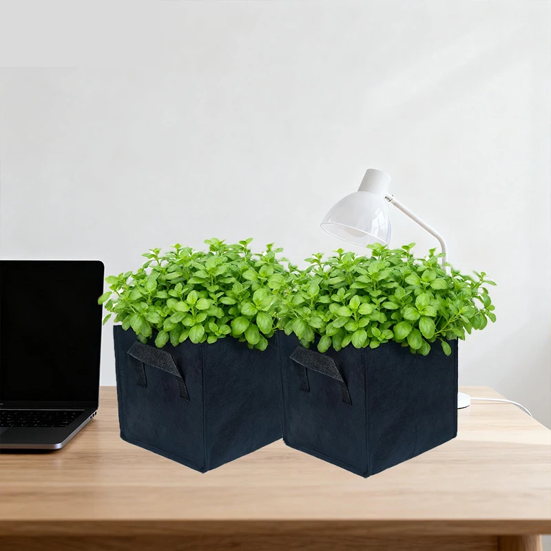 

Квадратная сумка для выращивания растений, сверхпрочная толстая нетканая кашпо с ручками для картофеля и помидоров, садоводства на балконе