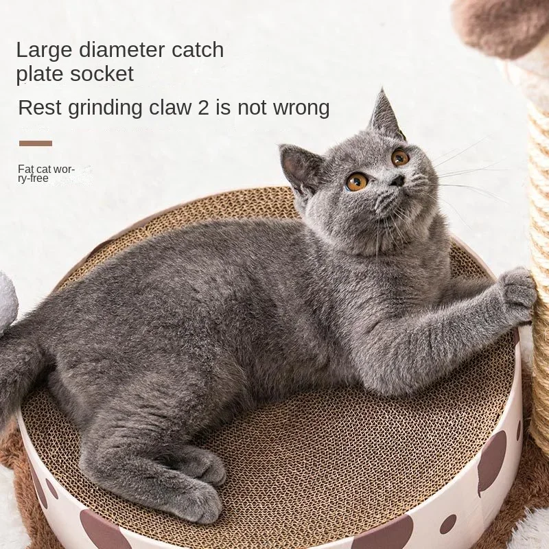 Cat climbing frame cat scratching board corrugated sisal  nest claw grinder wear-resistant cat toy