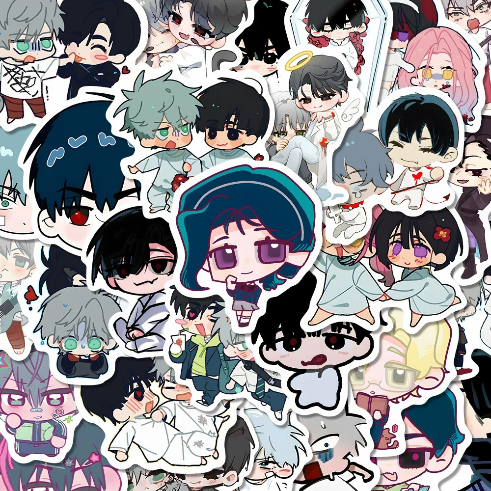 56 قطعة/المجموعة/مجموعة من ملصقات إصدار Anime Alien Stage Q - شارات رائعة مقاومة للماء هدية مثالية لمحبي #4