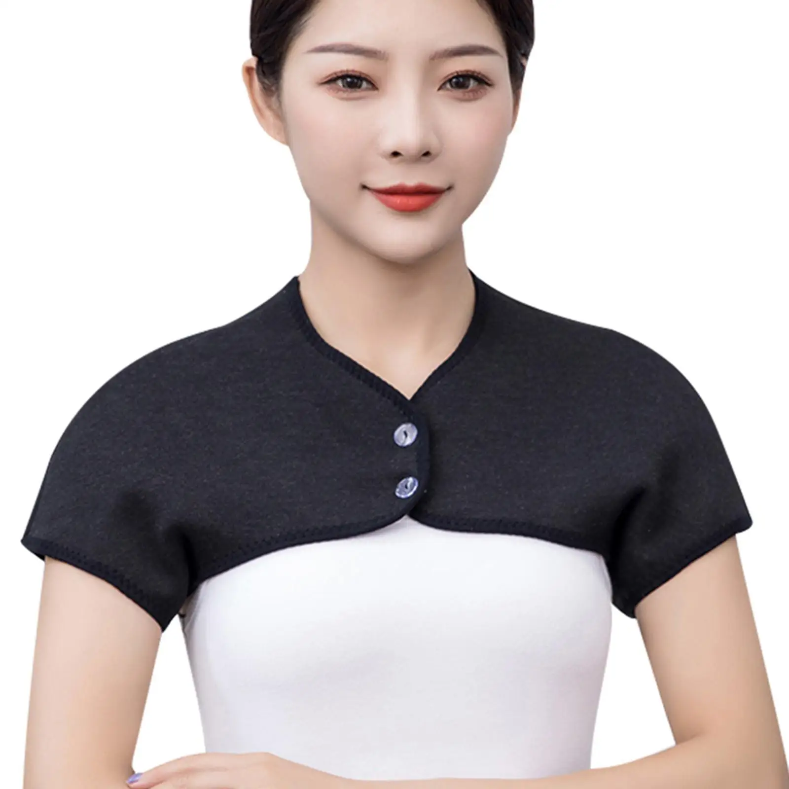 Shoulder Warmer Vest Brace Sleeve Rotator Cuff Guard Soft Waistcoat Stability