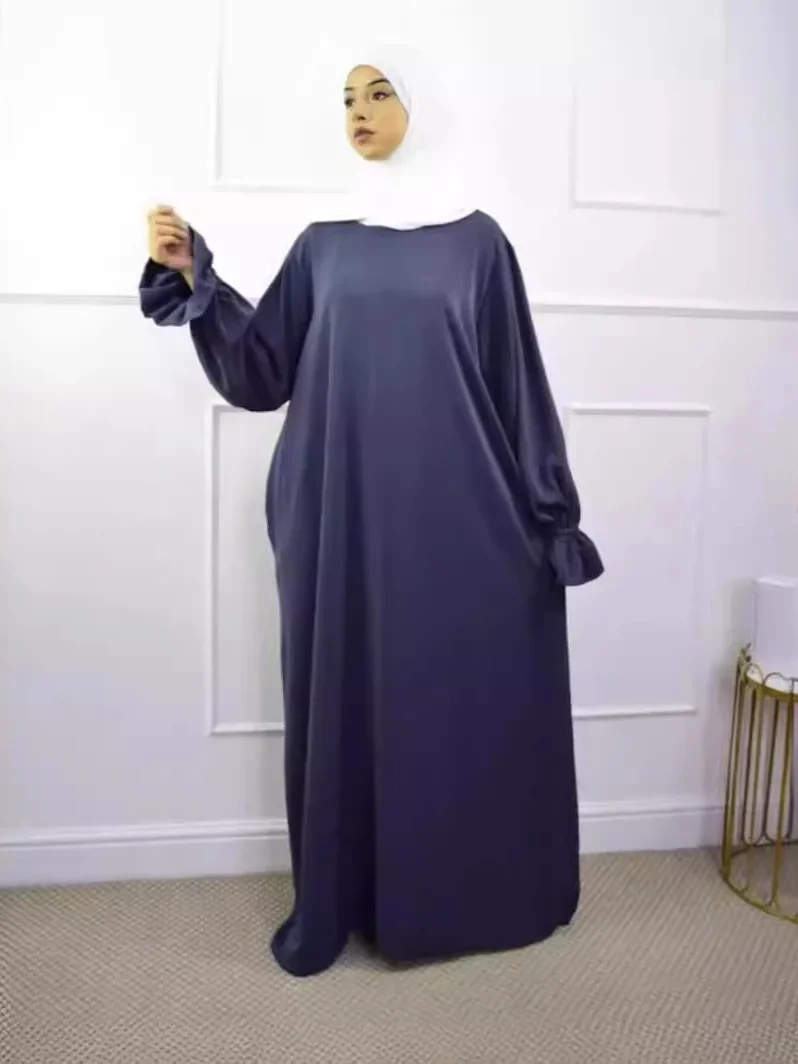 Arabo abito lungo Ramadan Abaya musulmano per le donne abiti modesti Jalabiya sciarpa marocco caftano Islam Eid abiti Abayas Dubai 2024