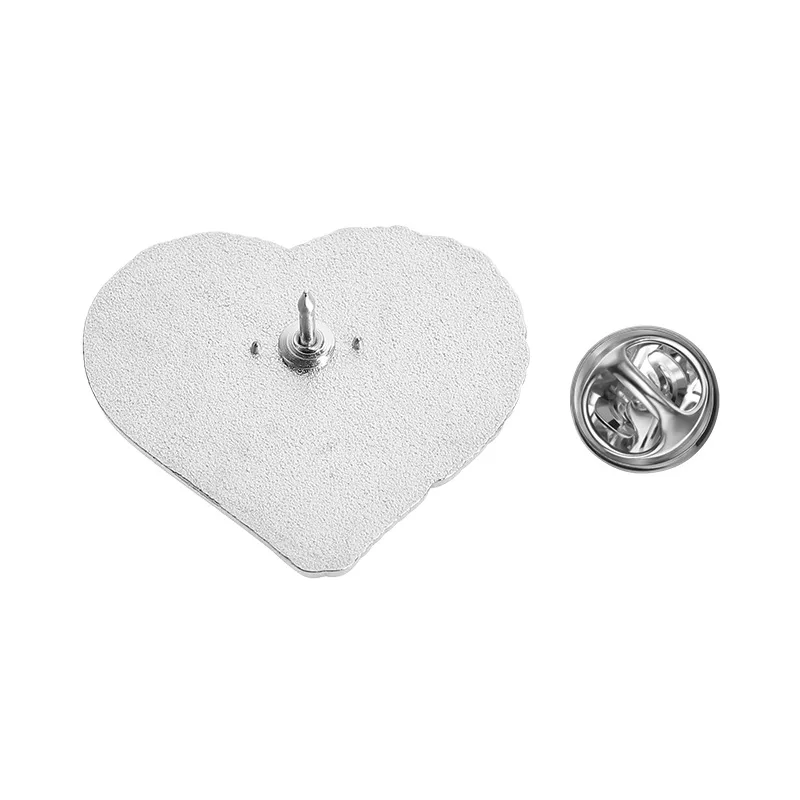 Semicolon Heart Enamel Pin Your Story Isn't Over Quote Brooch Mental Health Suicide Prevention Lapel Badge Jewelry Gift view 5