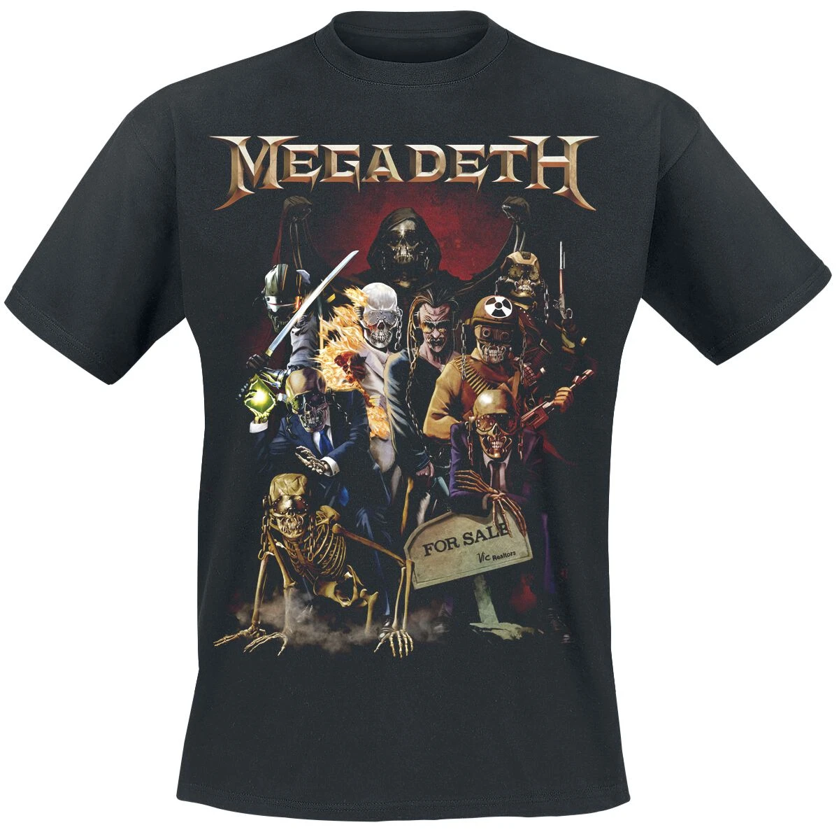 Top Summer Megadeth Graphic Cotton Band T-shirt Unisex Summer Short Sleeve Fashion Brand Tee Luxury Casual Vintage Tees