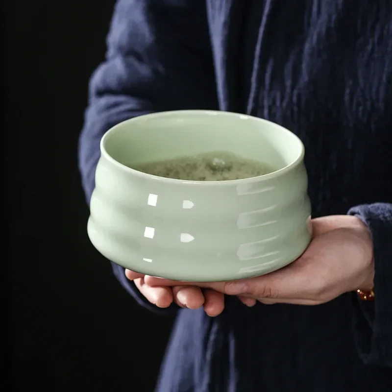 Service à Thé Matcha 5 Pièces - Bol, Fouet, Support, Pelle Bambou Et Repose-Cuillère - Cérémonie Japonaise