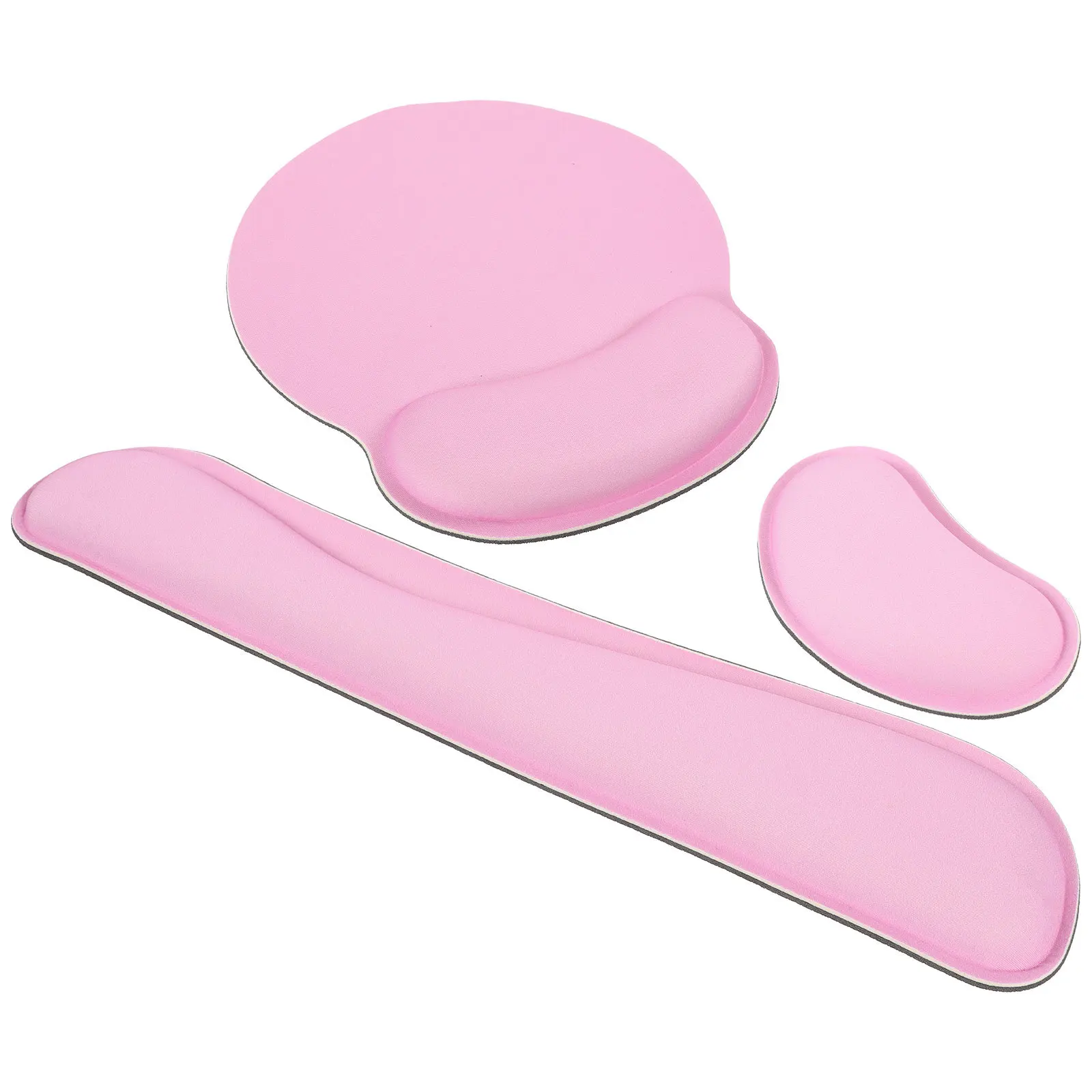 

1Set Memory Foam Keyboard Wrist Rest and Mouse Pad Set Ergonomic Typing Gaming Office Computer Mouse Mat Wrist Support Hand Rest