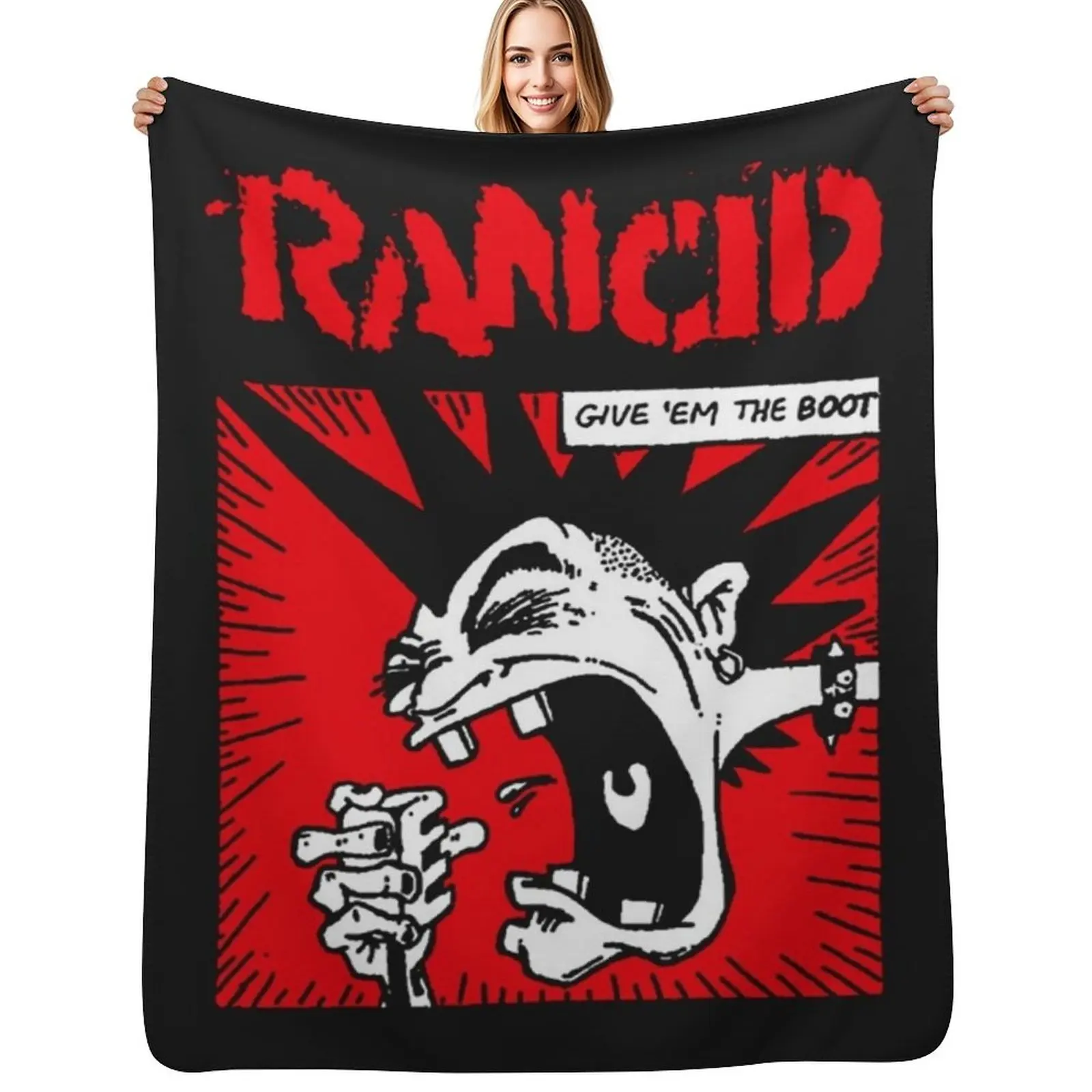 

Rancid Throw Blanket Fade Resistant Durable Throw Blanket