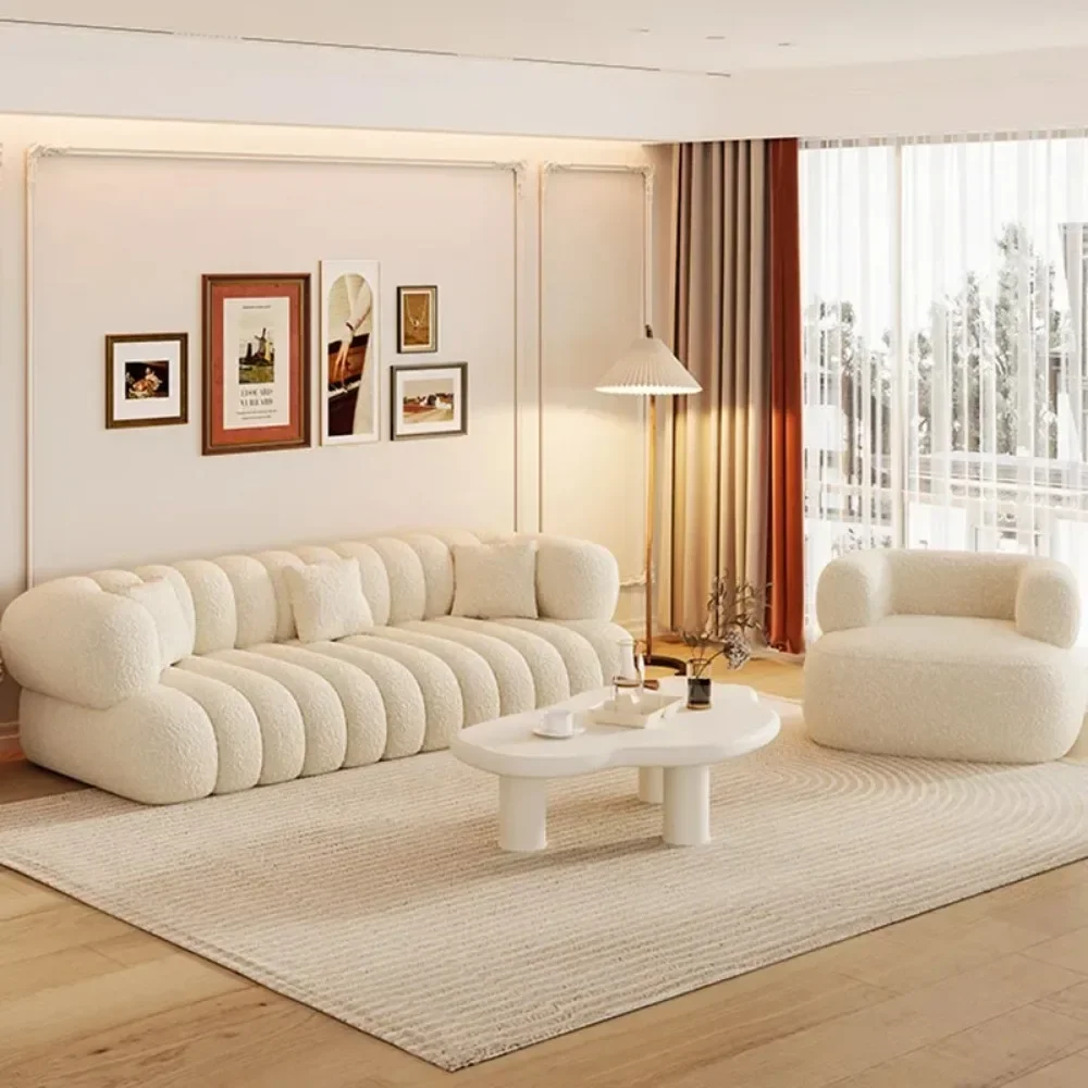 Modern Living Room Luxurious Sofas White Salon Italian Relaxing Lazy Sofa Creative Designer Sofas Para Salones Home Furniture