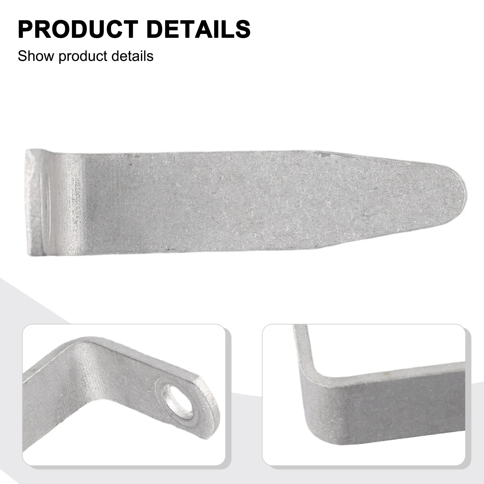 Gancio Gancio per cintura Supporto per gancio per cintura per chiodo Portautensili di ricambio Pezzi di ricambio in argento Accessori da 1/4 di pollice Nuovo di zecca