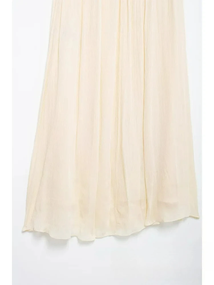 KONDALA-vestido Sexy elegante para mujer, camisola con cuello en V, cuello Halter, lazo, volantes, con cordones, vestido largo recto, nueva moda 2024, vestido de noche para discoteca