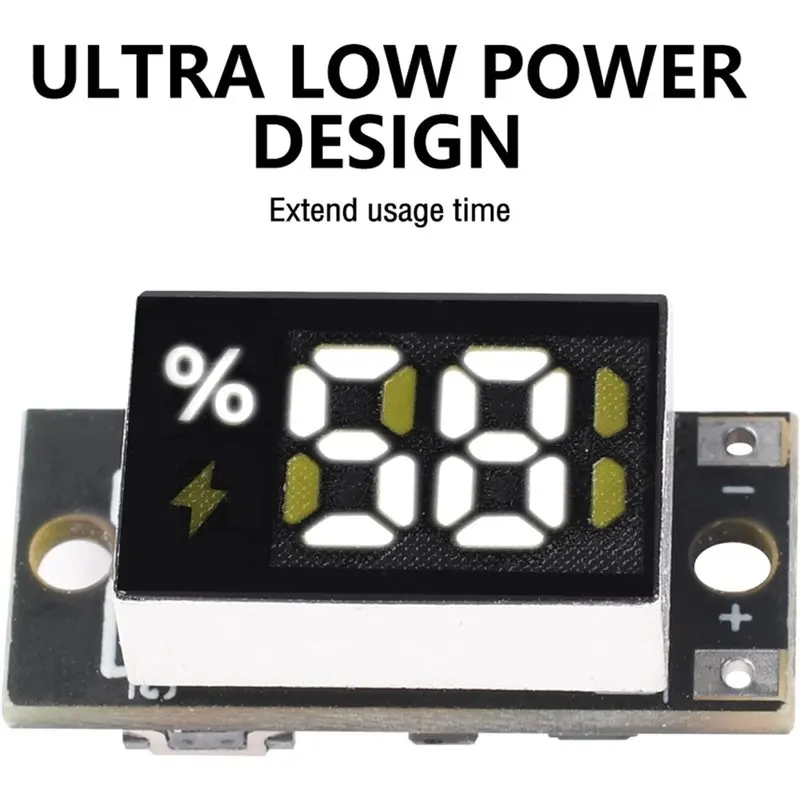 Power Display Indicator Mini 1/2 X 1.5V Battery Capacity Tester Battery LED Digital Electricity Module