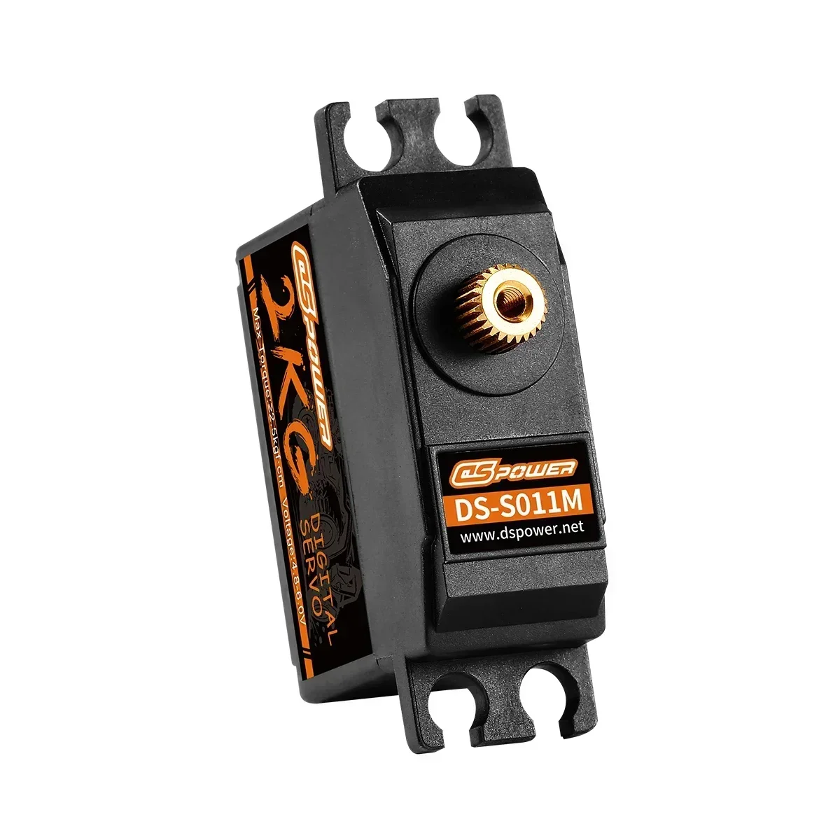 DSpower 2KG RC Servo Metal Gear resistente a la intemperie Micro Servomotor Digital de perfil bajo para RC coche avión barco helicóptero de ala fija