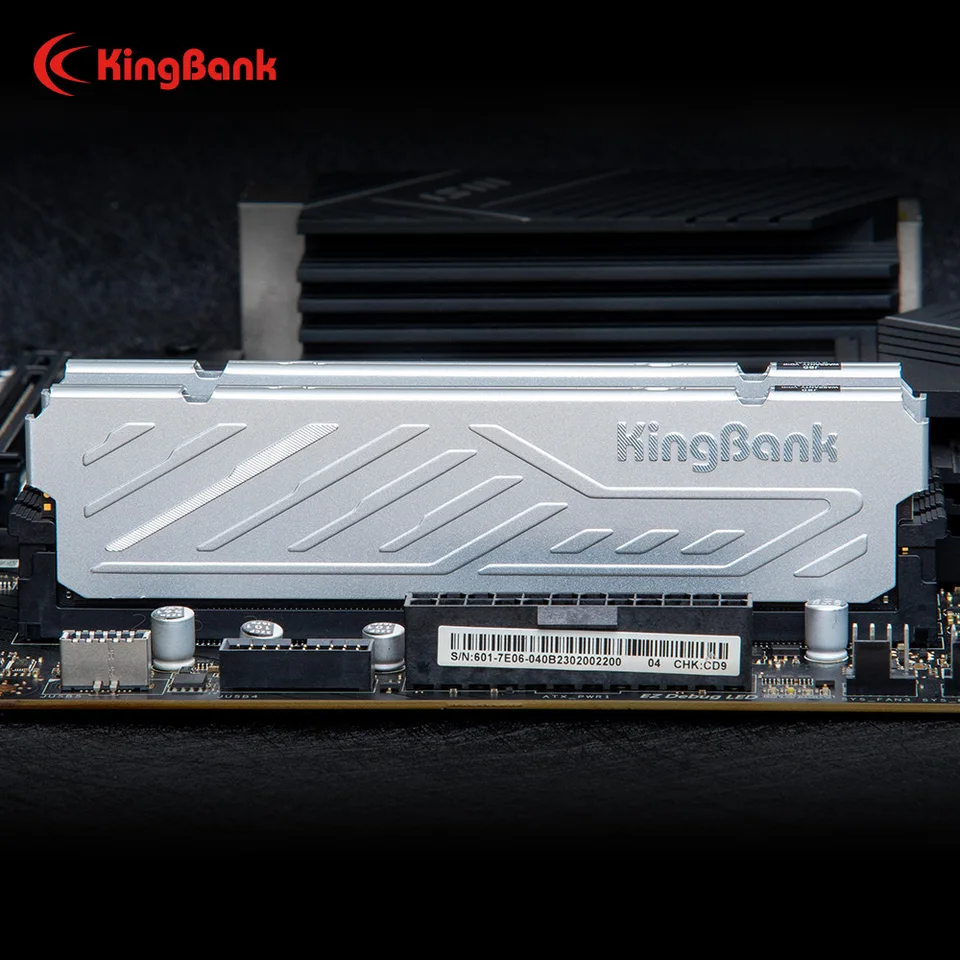 KingBank KJXS DDR5 SILVER HEATSINK SERIES 16GB / 16GBx2 6000MHz