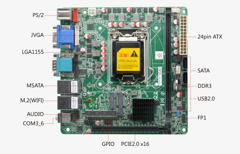 Imagem -02 - Industrial Incorporado Mini Itx Motherboard Z77 B75 Suporte Lga1155 Intel Core i3 i5 i7 Pentium 22nm Cpu com 10 Usb com