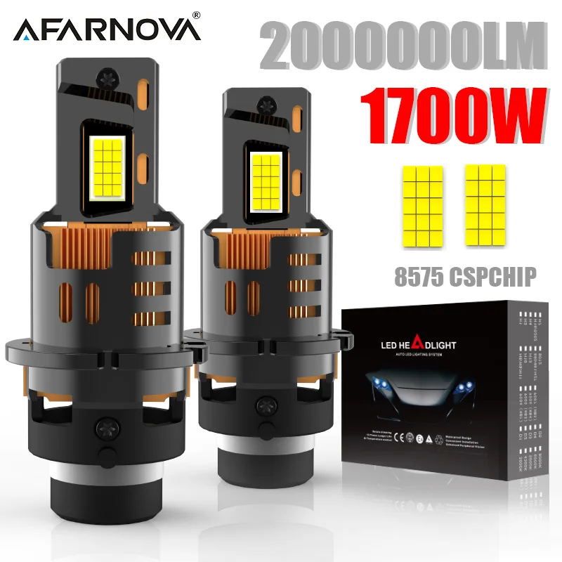 

D2S D4S Led Headlight HID D1S D3S D1R D3R Kit Xenon LED Bulbs Retrofit Kit 1700W D2R D4R Car Lamps Auto Light CSP CANbus 12V 24V