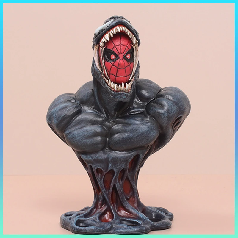 Slaughter Begins Animation Around Spider Man Venom 2 3 Fit Bust Toy Boxed Hand Made Model Ornaments Collection Gifts Friends