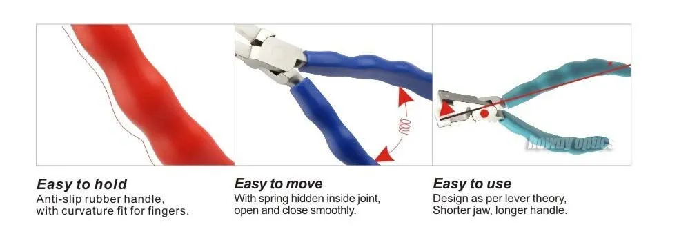 Quality Glasses AC Lenses Plier Anti Slip Rubber Handle Eyeglass Plier AC37 AC38 AC39 AC40 view 3