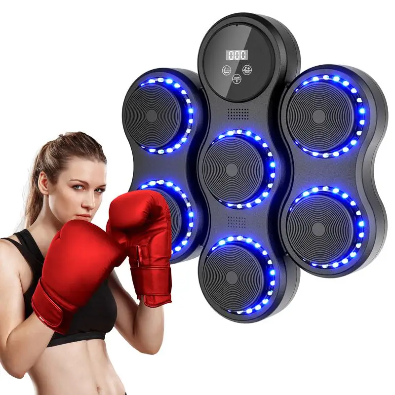 Music Boxing Machine Smart Home Adult Fitness Electronic Wall Target Male Boxing Children Adjustable Response Training Equipment