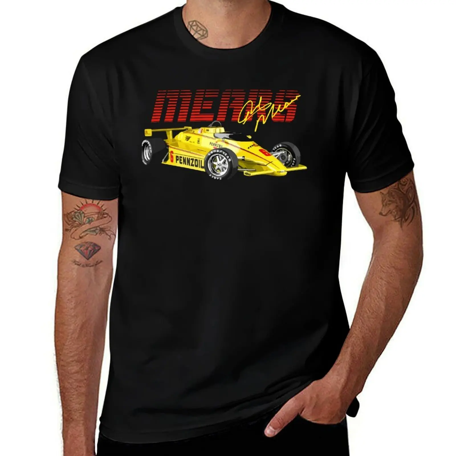 Rick Mears 1984 T-Shirt Sun Protective Outdoor Tee Top T-Shirt