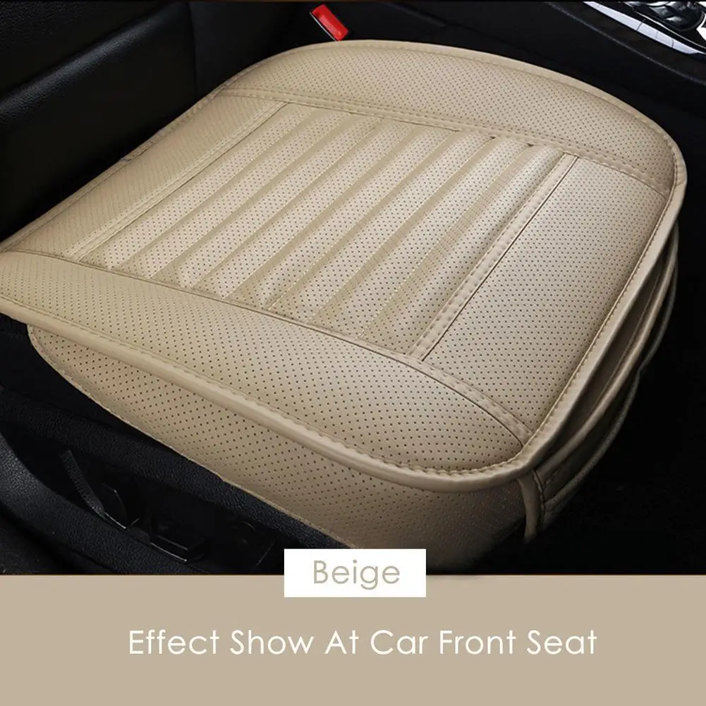 Universal Car Seat Cover Breathable PU Leather Pad Mat For Auto Chair Cushion Car Front Seat Cover Four Seasons Anti Slip Mat