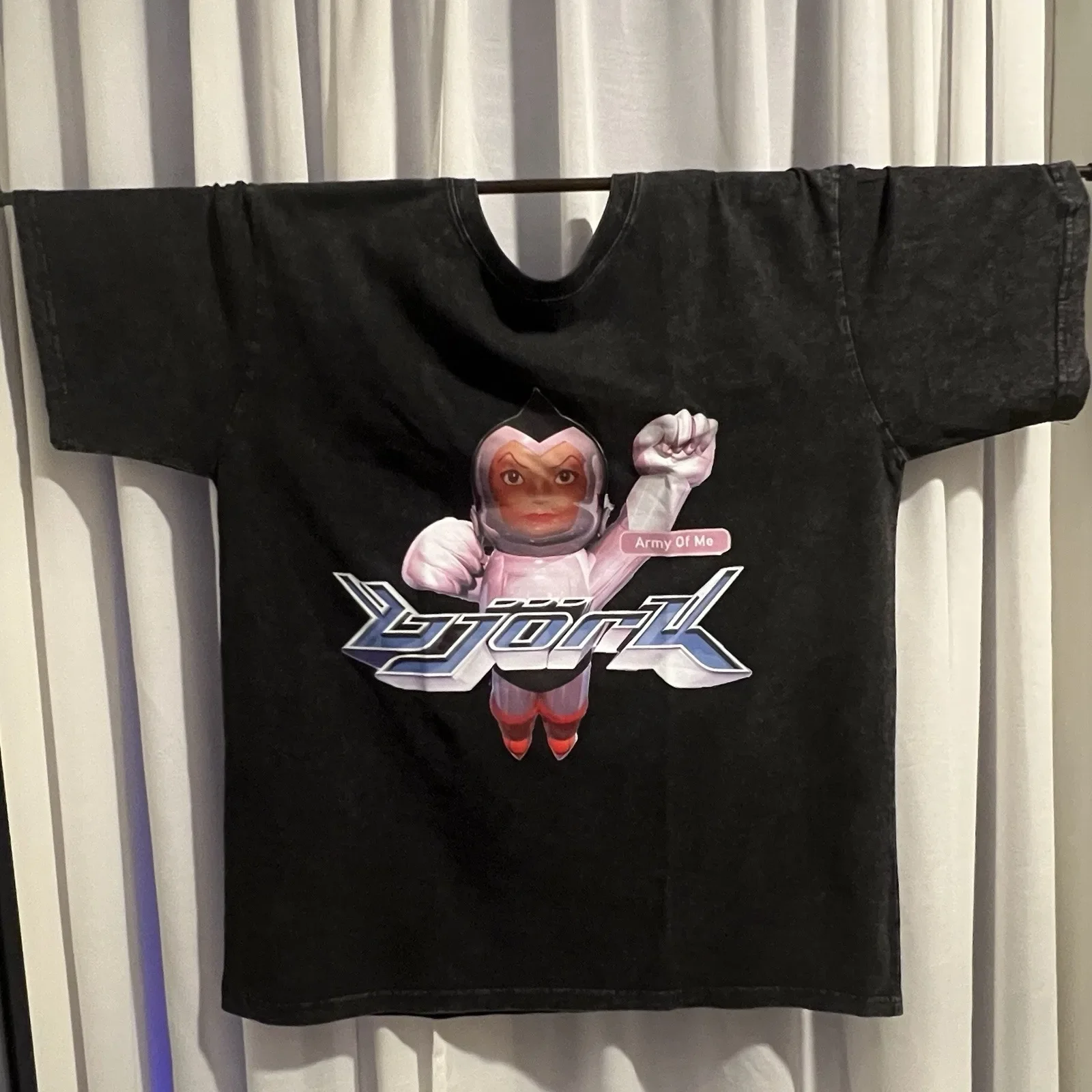 Björk Army of Me T-Shirt XL Black Vintage Style Graphic Tee Post Era 1995 Bjork