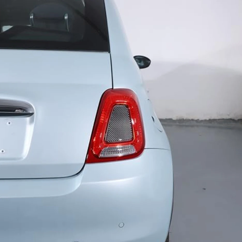 Rear Tail Light Cove Trim in Carbon Fiber for Fiat 500 and For Abarth 595 695 from 2017 to 2023 Designed to Protect and Enhance