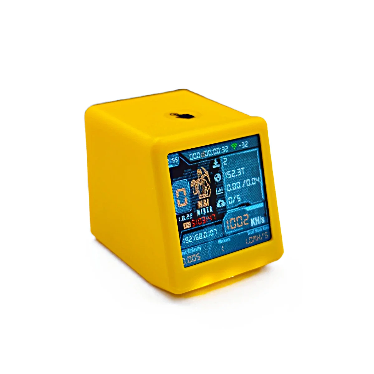 NMMiner تلفزيون ذكي ملون 1000KH/s Bitcoin Miner ESP32 BTC SOLO اليانصيب ساعة سطح المكتب الصامتة-هدية ذكية لعشاق التكنولوجيا