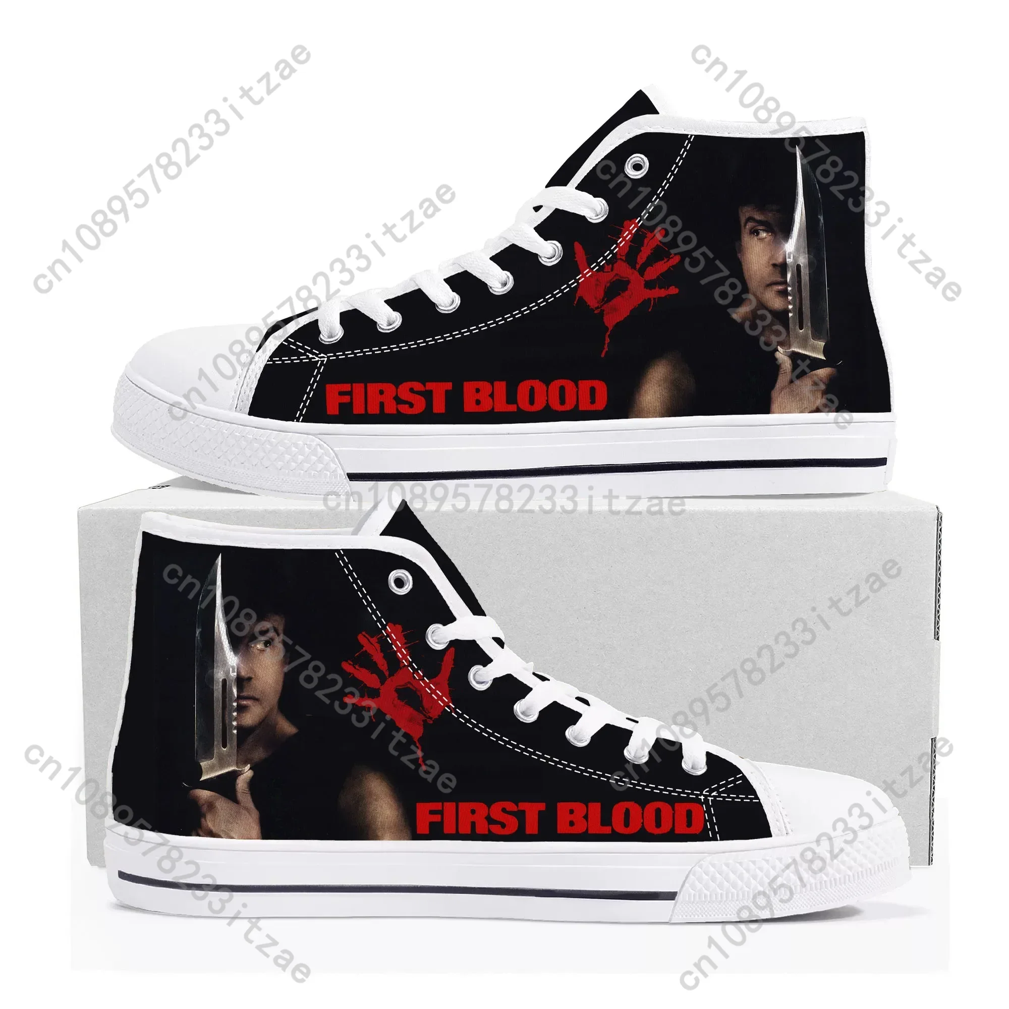 

first blood Movie High Top Sneakers Mens Womens Teenager Canvas High Quality Sneaker Casual Custom Made Shoes Customize DIY Shoe