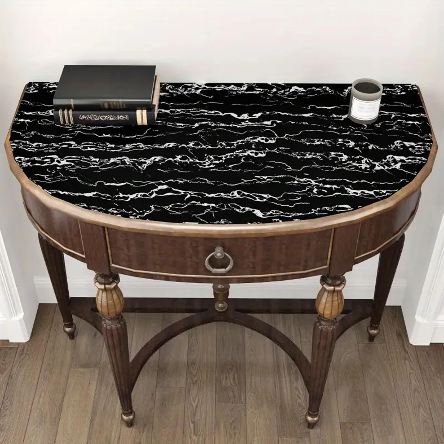 ملصقات حائط رخامية، ورق حائط لخزائن المطبخ، ورق حائط ذاتي اللصق، وملصقات مقاومة للدهون من مادة PVC #5