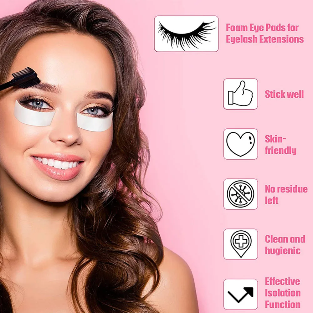 110pcs/Roll Foam Eye Pads Tapes Lashes Extension Eyelash Makeup Accessories Supplies Lash Lifting Micro Foam Under Lash Tape Pad