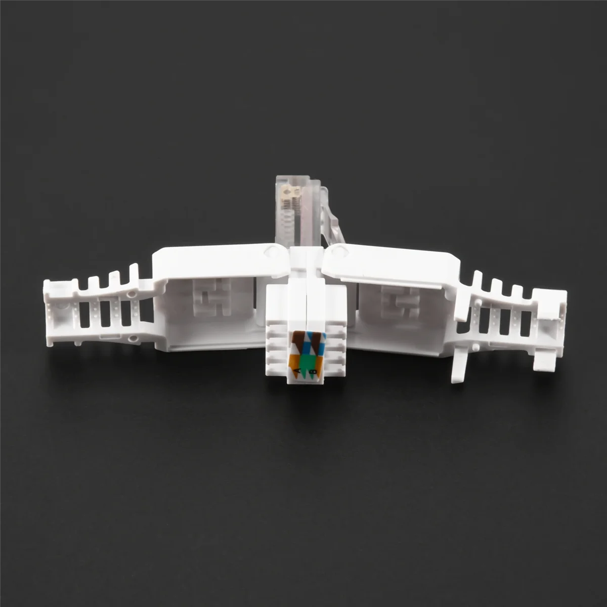 RISEN 10 x Network Connectors Tool-Free RJ45 CAT6 LAN UTP Cable Plug Without Tools Cat5 Cat7 Installation Cable Patch Cable