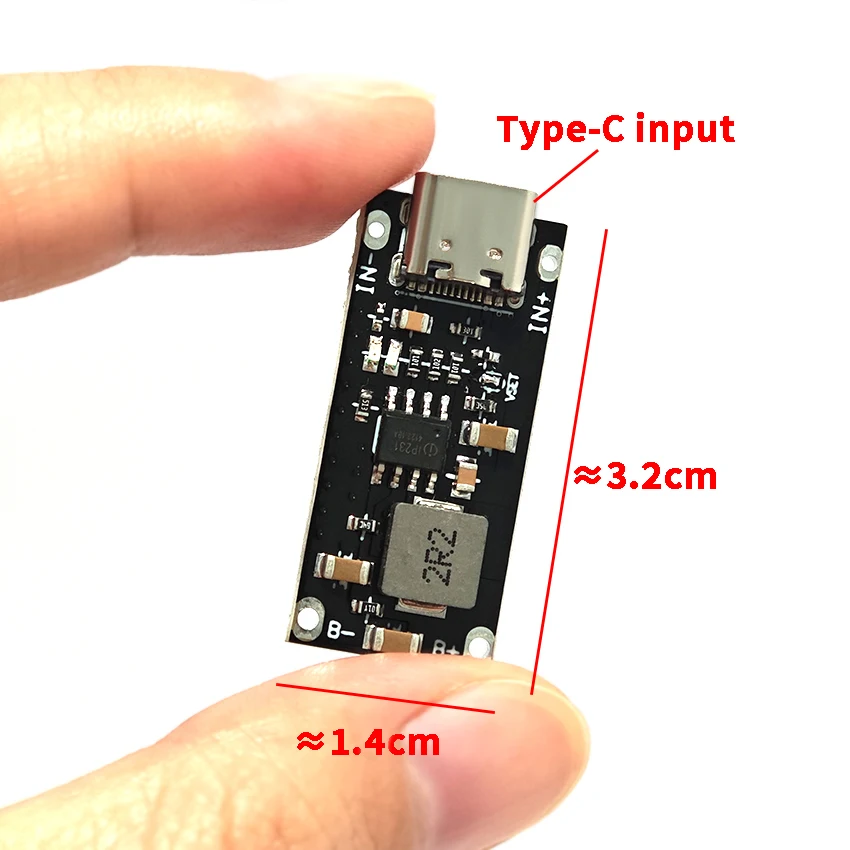 IP2312 Type‑C 3A Lithium Battery Fast Charging Module 5V to 4.2V/4.35V Li‑ion Polymer Battery Charger Board