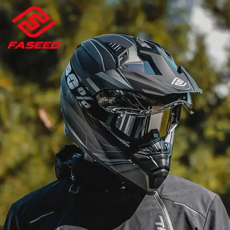 

Original FASEED Motorcycle Helmet ECE DOT Certification Full Face Racing Off-road helmet Cascos Para Moto Capacete Men Casco