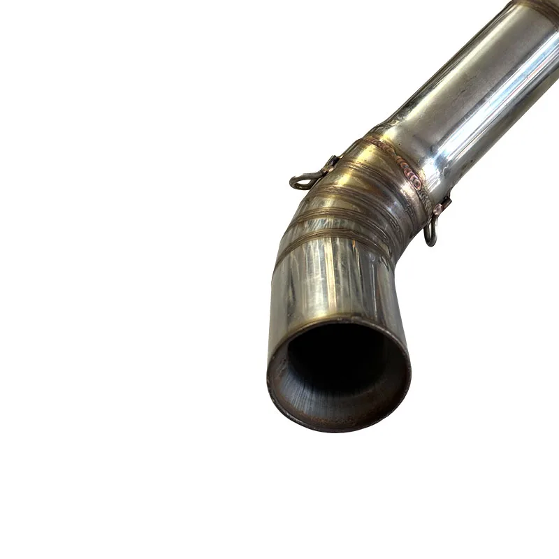 ل KTM DUKE 125 2011 إلى 2015 DUKE 200 2012 إلى 2016 DUKE 390 2013- 2016 الانزلاق على العادم الهروب الأوسط وصلة الأنابيب الفولاذ المقاوم للصدأ #3