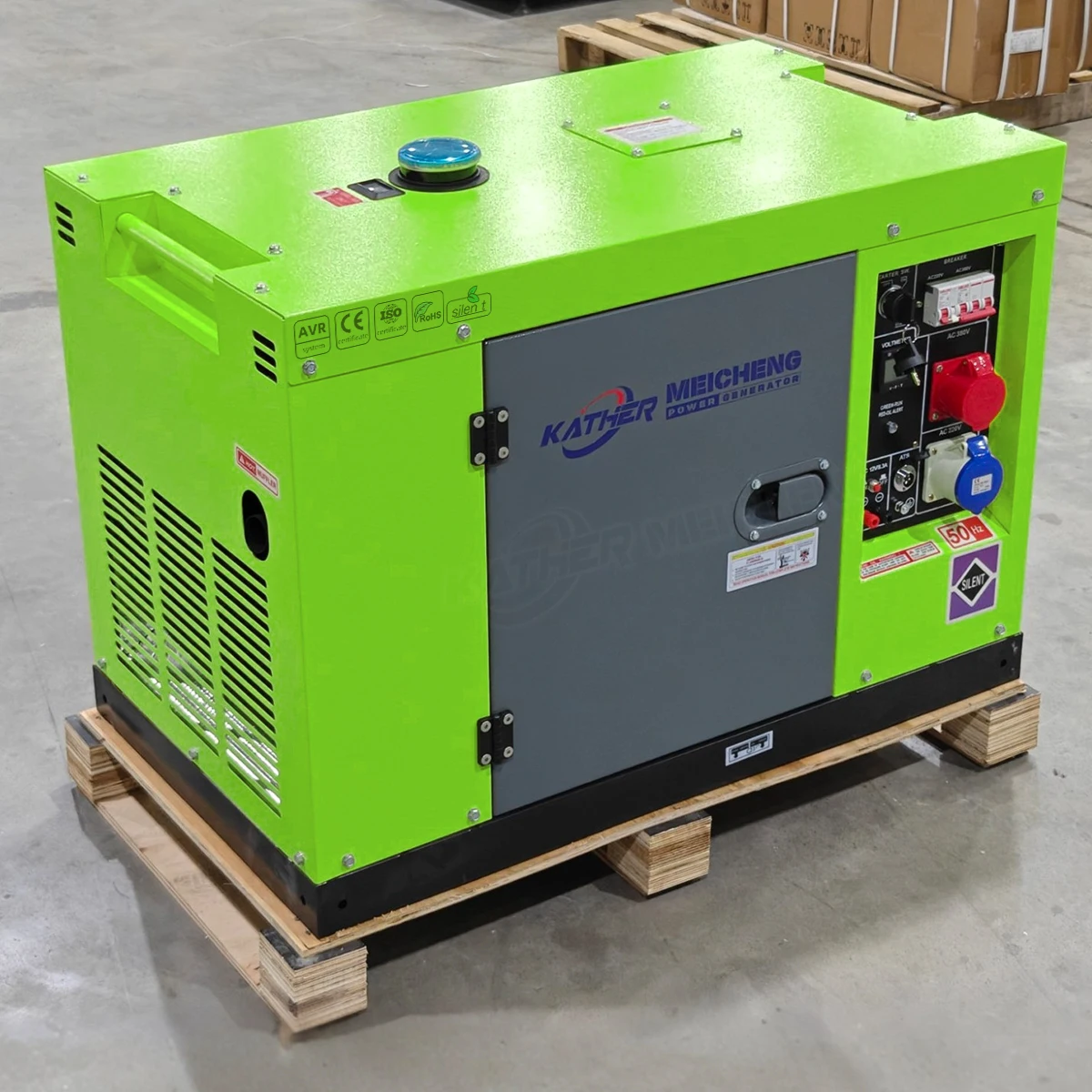 Portable Single Cylinder Diesel Silent Inverter Generators Set 5000 Watts 8kva 12kva 15kva Alternator Generador Electrico 10kva