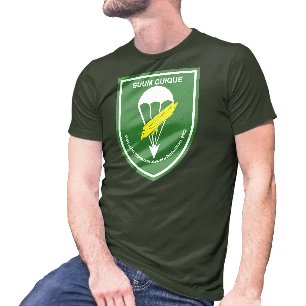 Suum Cuique 262 Merzig Parachute Tank Defense Battalion Tshirt Men's Summer Cotton O-Neck Short Sleeve T Shirt New Size S-3XL