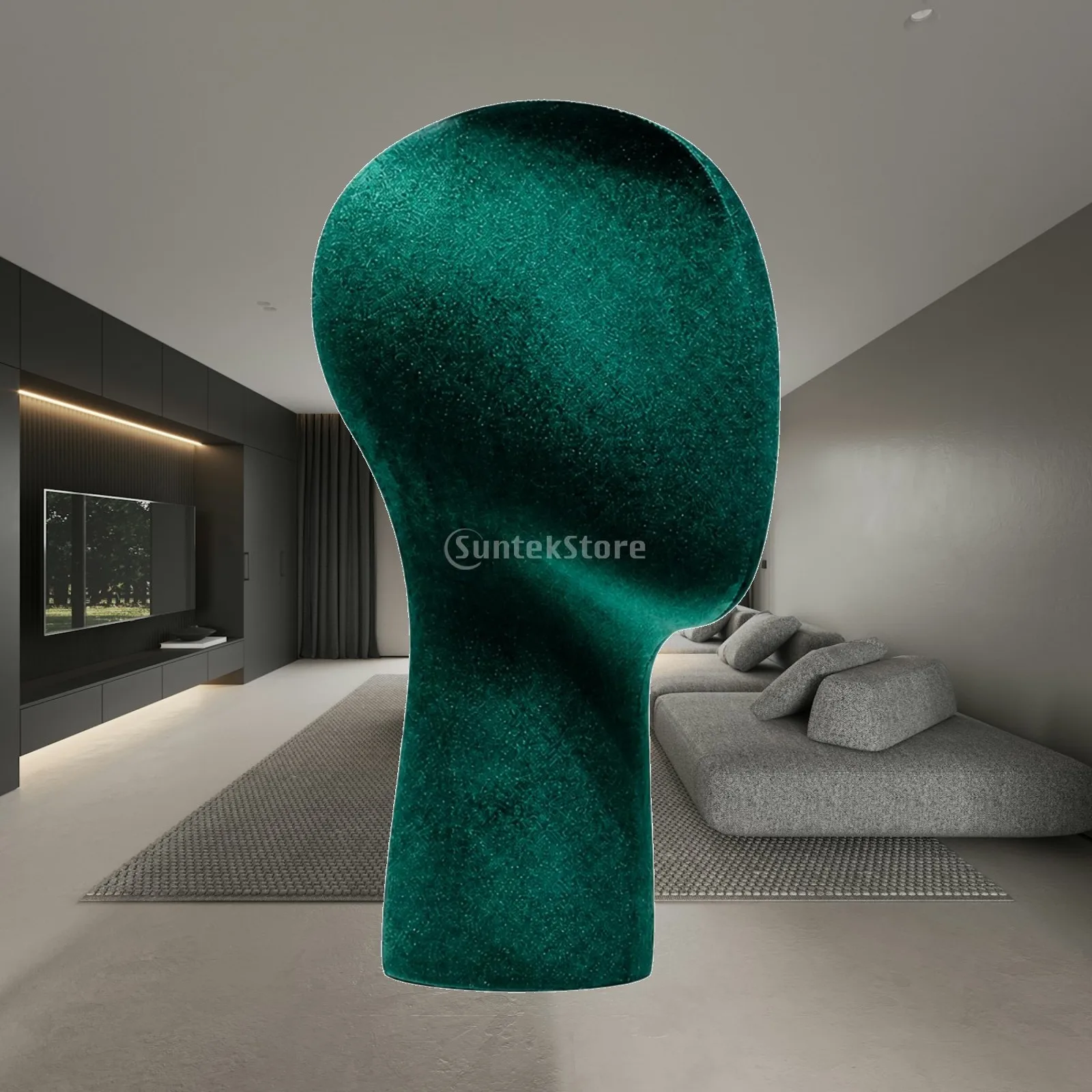 Mannequin Head with Bust Elegant Hairpiece Display Head Hairpiece Display Stand Countertop Premium for Stylists, Salon