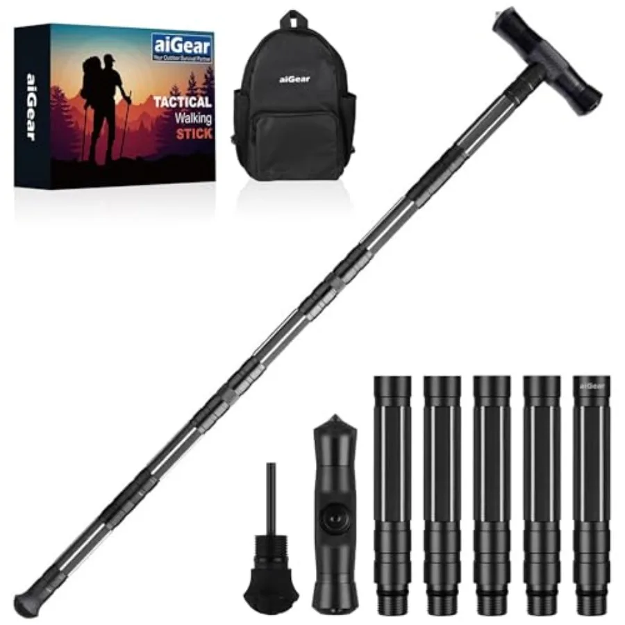 

Трекинговая палка G2 Tactical Stick – регулируемая походная палка для кемпинга и пеших прогулок, трубка 5/8 дюйма, без дополнительных насадок