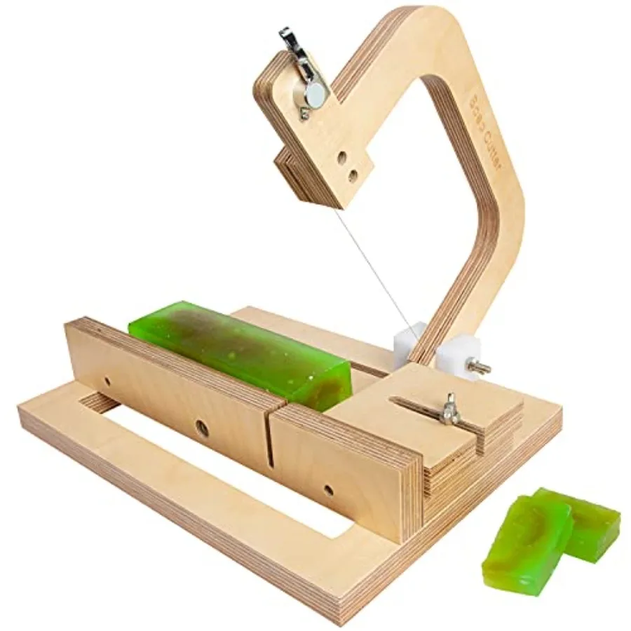 

Wooden Soap Cutter Adjustable Wire Slicer Cutting Tool for Handmade Soap Making Candles Trimming Cheese DIY Cutting Making Tool